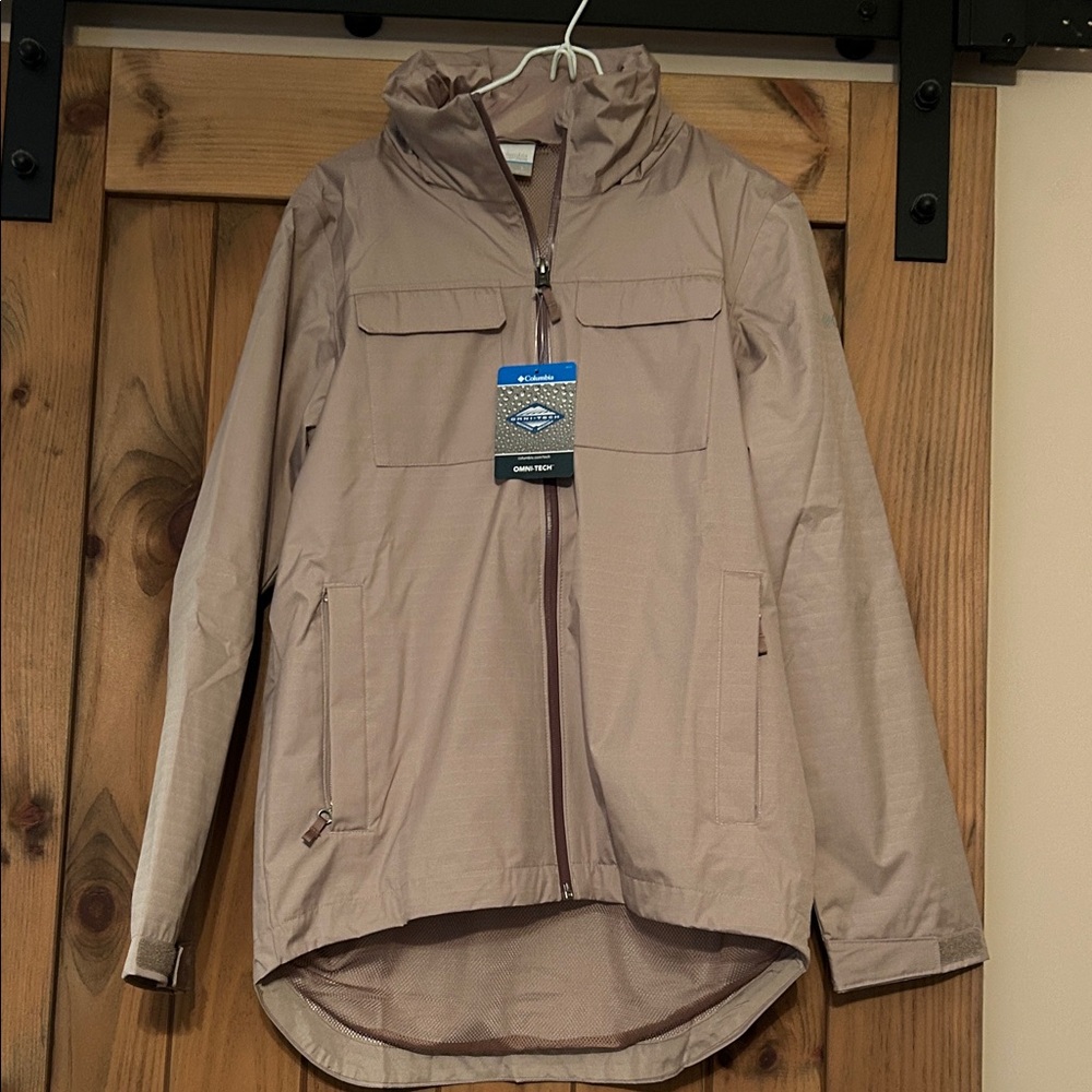 Columbia Light Brown Hooded Jacket